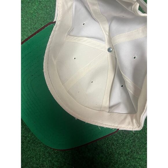 Vintage Atlantic City Gambling White & Red Strapback Adjustable hat cap 90s Y2K - Picture 6 of 6